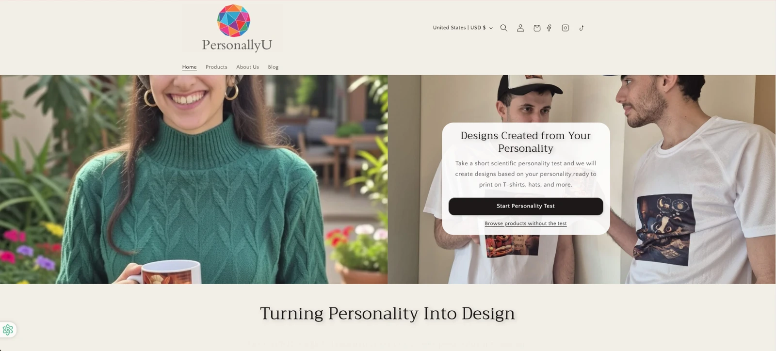 PersonallyU project preview